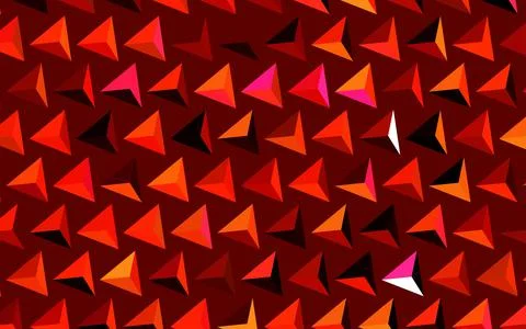 Dark Red vector pattern with polygonal style. Stockillustratie