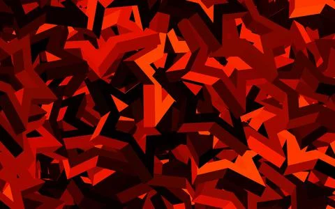 Dark Red vector pattern with polygonal style. Illustrazione stock