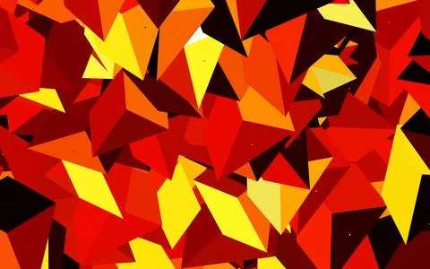 Dark Red vector pattern with polygonal style. Stock Illustration
