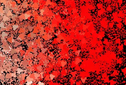Dark Red vector pattern with random forms. Illustrazione stock