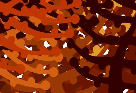 Dark Red vector pattern with random forms. Stock Illustration