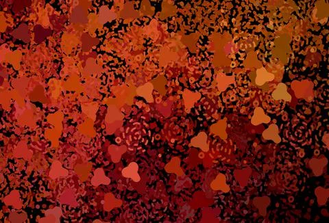 Dark Red vector pattern with random forms. Stock Illustration