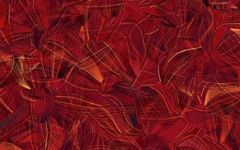Dark Red vector pattern with random forms. Illustrazione stock