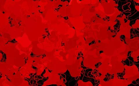Dark Red vector pattern with random forms. Stock Illustration