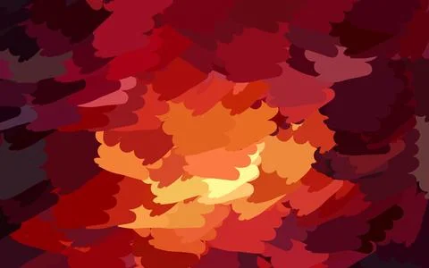 Dark Red vector pattern with random forms. Stock Illustration