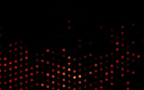 Dark Red vector pattern with spheres. Stock Illustration