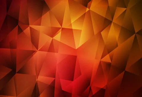 Dark Red vector polygon abstract background. Stock Illustration