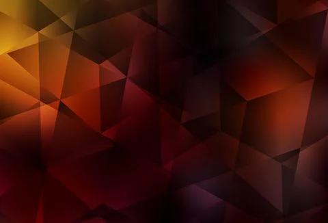 Dark Red vector polygon abstract background. 스톡 일러스트