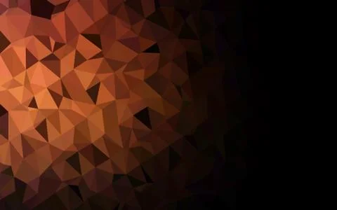 Dark Red vector polygonal pattern. Stock Illustration