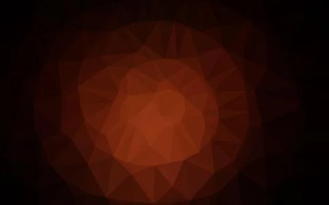 Dark Red vector polygonal pattern. 스톡 일러스트