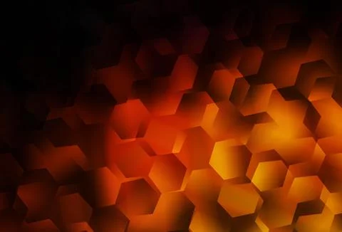 Dark Red vector polygonal pattern. Stock Illustration