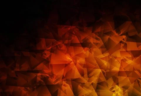 Dark Red vector polygonal pattern. Stock Illustration