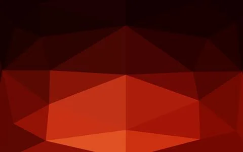 Dark Red vector polygonal pattern. 스톡 일러스트