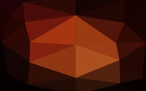 Dark Red vector shining triangular pattern. Illustrazione stock