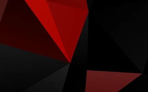 Dark Red vector shining triangular pattern. Illustrazione stock