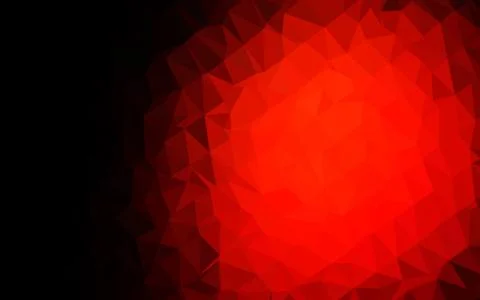 Dark Red vector shining triangular pattern. Stock Illustration