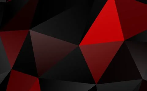Dark Red vector shining triangular background. Illustrazione stock