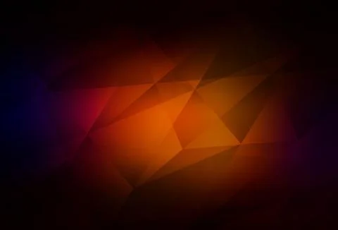 Dark Red vector shining triangular background. Illustrazione stock