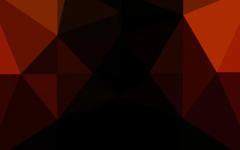 Dark Red vector shining triangular background. Illustrazione stock