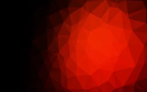Dark Red vector shining triangular background. Illustrazione stock