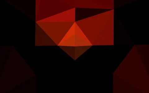 Dark Red vector shining triangular pattern. Stock Illustration