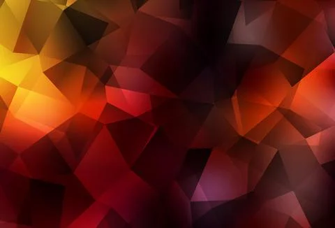 Dark Red vector shining triangular background. Illustrazione stock