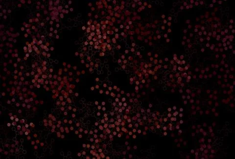 Dark Red vector template with artificial intelligence structure. イラスト素材