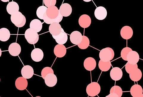 Dark Red vector template with artificial intelligence structure. Stock Illustration