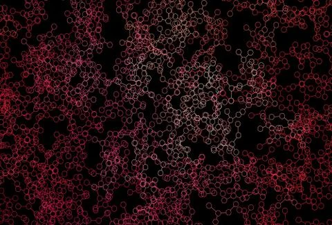 Dark Red vector template with artificial intelligence structure. イラスト素材