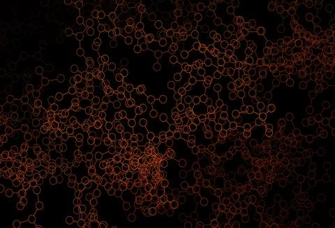 Dark Red vector template with artificial intelligence structure. イラスト素材