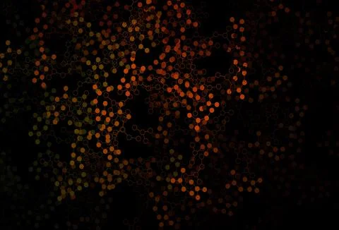 Dark Red vector template with artificial intelligence structure. Stock Illustration