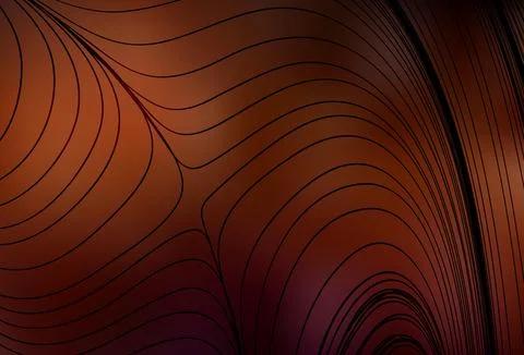 Dark Red vector template with curved lines. Stock-Illustration