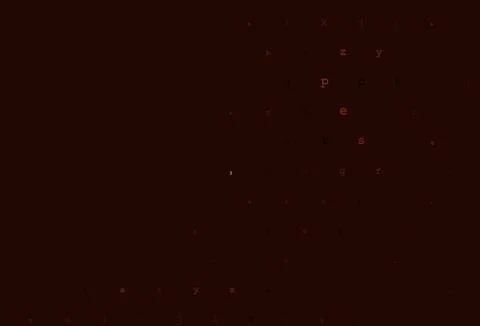 Dark red vector template with isolated letters. Stock-Illustration