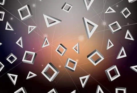 Dark Red vector template with rhombus. Stock Illustration