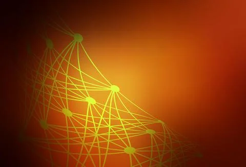 Dark Red vector texture with artificial intelligence concept. 스톡 일러스트