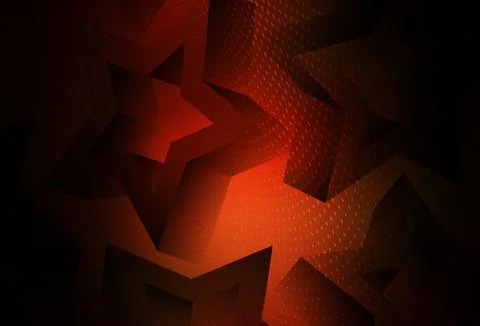 Dark Red vector texture with beautiful stars. Illustrazione stock