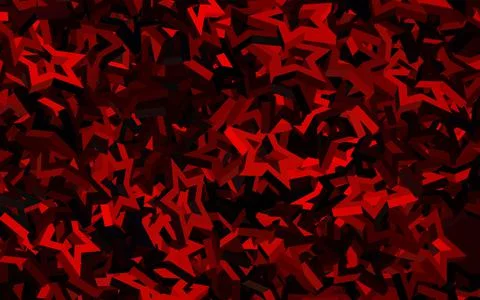 Dark Red vector texture with beautiful stars. Illustrazione stock