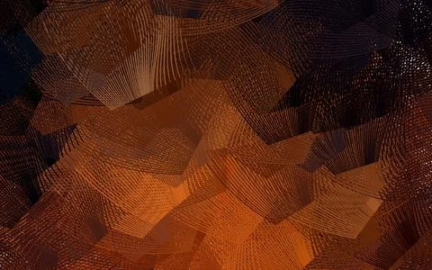 Dark Red vector texture with bent lines. Stock Illustration