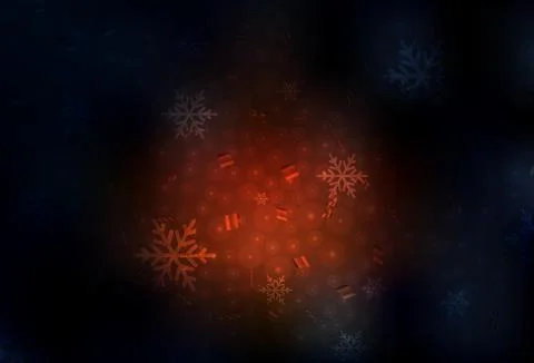 Dark Red vector texture in birthday style. Illustrazione stock