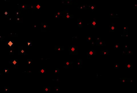 Dark red vector texture in poly style with circles, cubes. Illustrazione stock