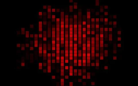 Dark Red vector texture in rectangular style. Stock Illustration