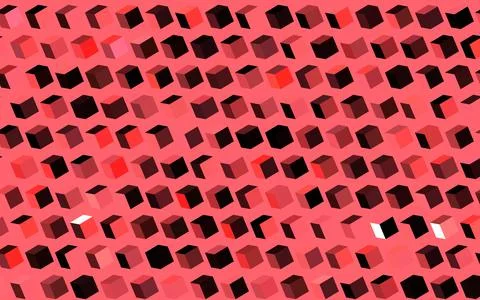 Dark Red vector texture in rectangular style. Stock Illustration