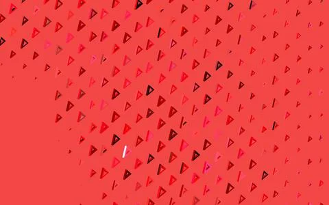 Dark Red vector texture with triangular style. Stock Illustration