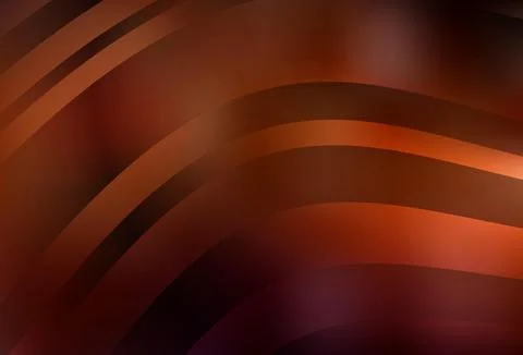 Dark Red vector texture with wry lines. Stock Illustration