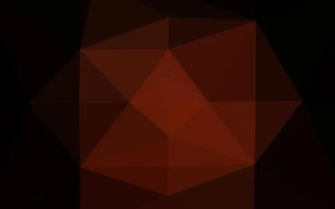 Dark Red vector triangle mosaic template. 스톡 일러스트