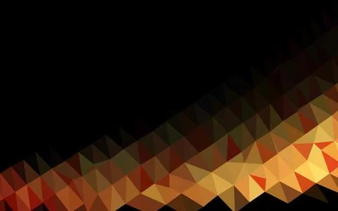 Dark Red vector triangle mosaic cover. Stock Illustration