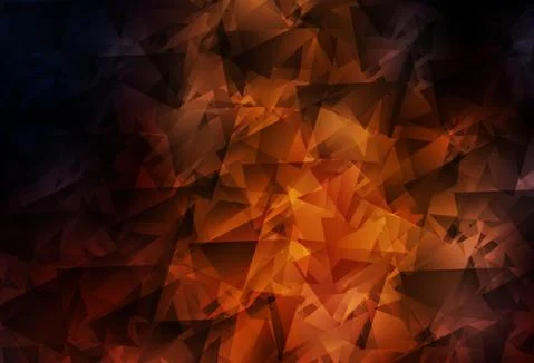 Dark Red vector triangle mosaic background. Stock Illustration