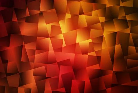 Dark Red vector triangle mosaic background. Illustrazione stock