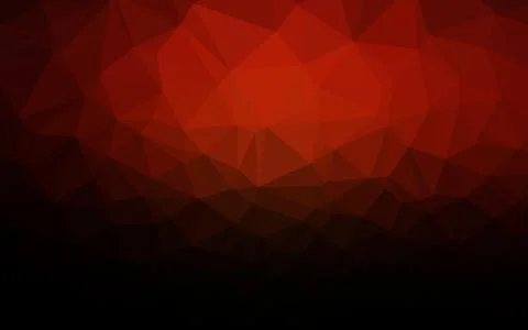 Dark Red vector triangle mosaic texture. Stock Illustration