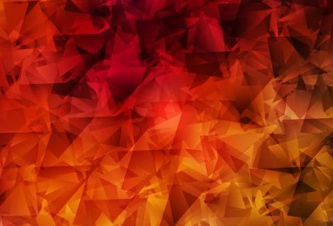 Dark Red vector triangle mosaic texture. Stock Illustration